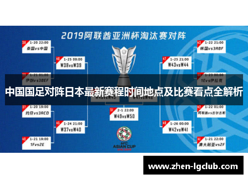 中国国足对阵日本最新赛程时间地点及比赛看点全解析