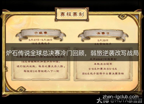 炉石传说全球总决赛冷门回顾,弱旅逆袭改写战局 炉石传说全球总决赛冷门回顾,弱旅逆袭改写战局